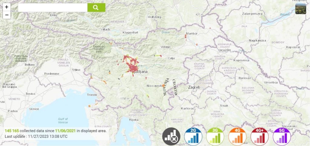 T2 SIM Card - Coverage map